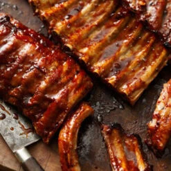 Sticky Maple Pork Ribs (800gr - 1kg)