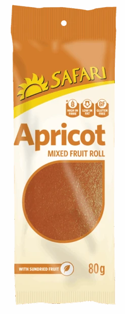 Safari Fruit Rolls Apricot 80g