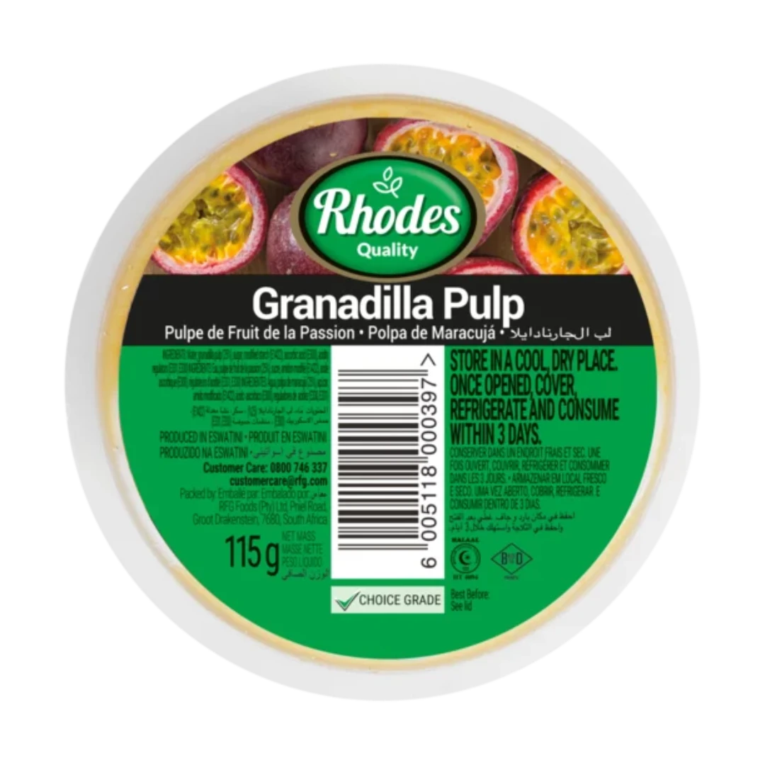 Rhodes Granadilla Pulp 115g 3 Rhodes Granadilla Pulp 115g