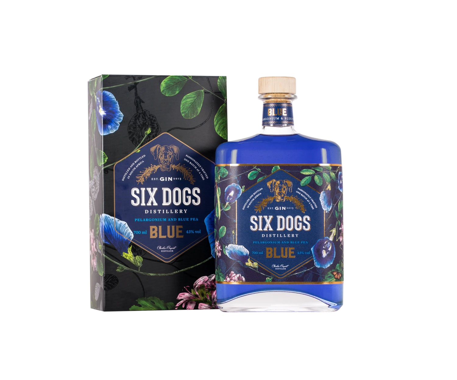 Six Dogs Gin Blue 700ml 3 Six Dogs Gin Blue 700ml