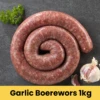 Garlic Boerewors 1kg 1 Garlic Boerewors 1kg -Savanna Foods Shop garlic1