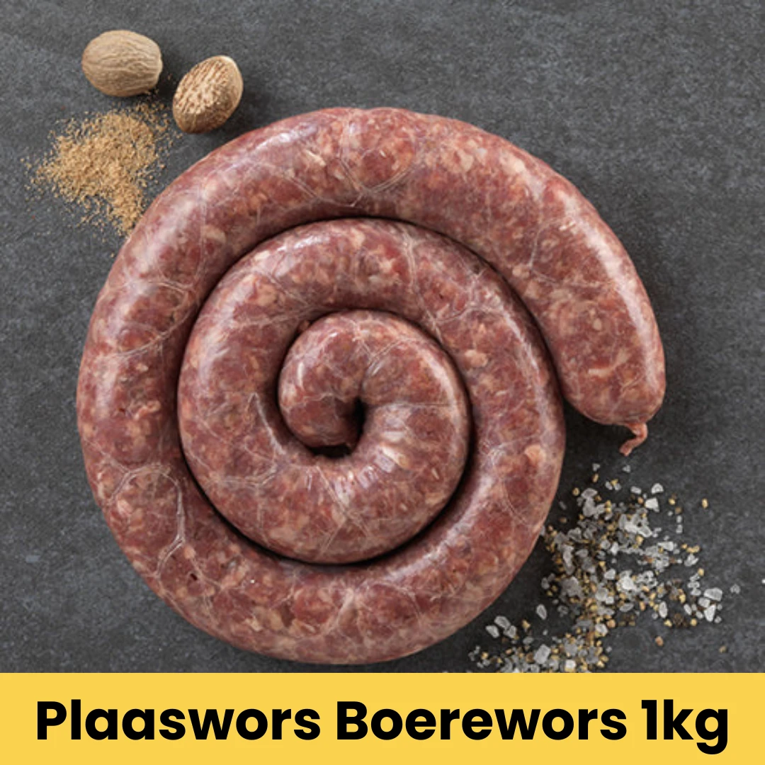 Plaaswors Boerewors 1kg 3 Plaaswors Boerewors 1kg