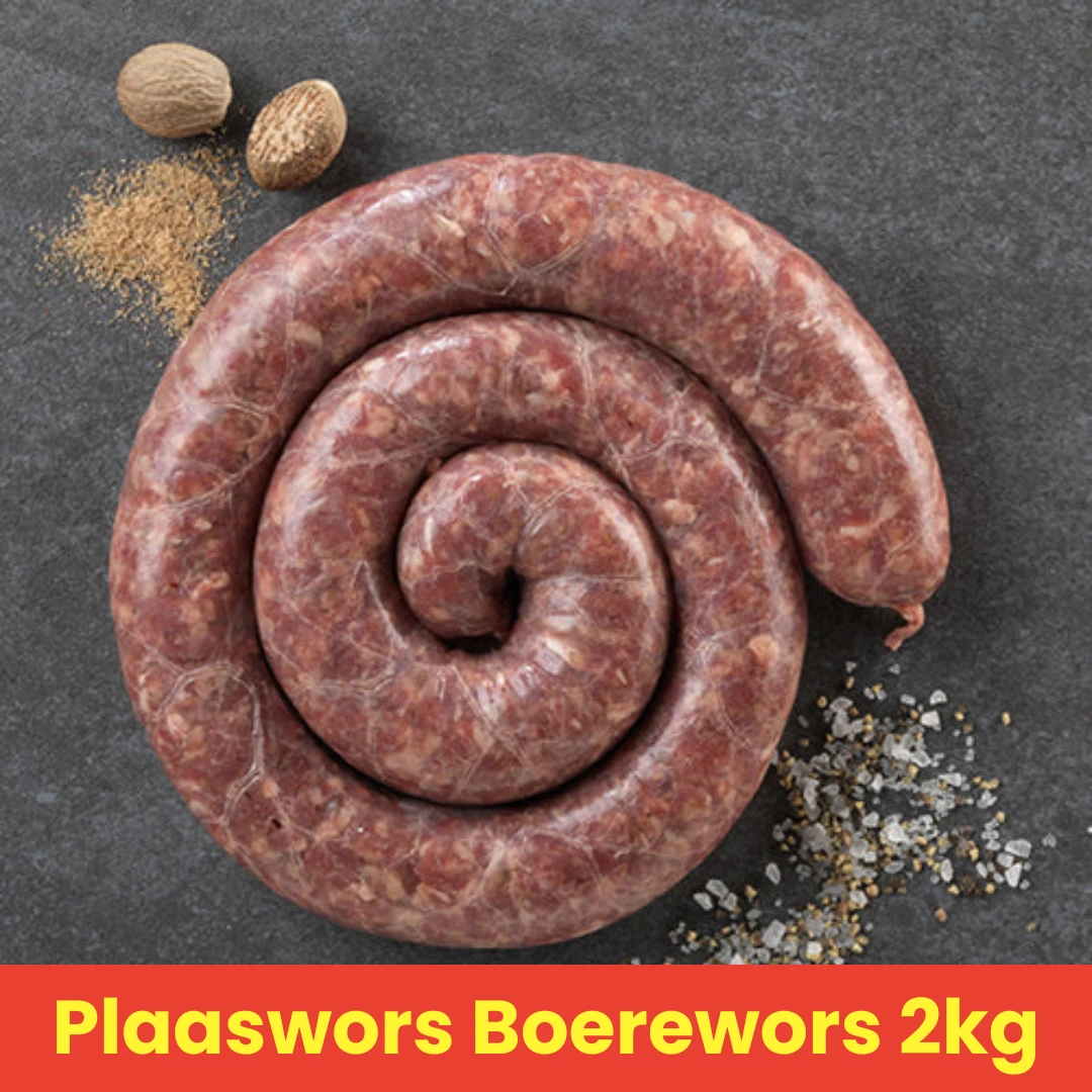 Plaaswors Boerewors 2kg 3 Plaaswors Boerewors 2kg