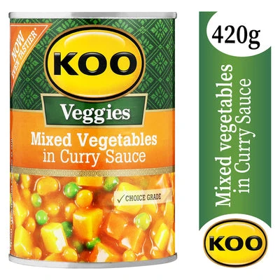 Koo Mixed Vegetable In Curry Sauce 420g 3 Koo Mixed Vegetable In Curry Sauce 420g