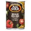 All Gold Braai Relish 410g 2 All Gold Braai Relish 410g -Savanna Foods Shop silo product image v2 31Aug2023 180346 6001059951446 Straight on 172870 1180 515Wx515H